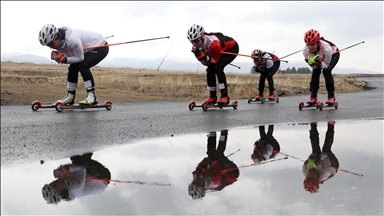 Milli sporcular, olimpiyatlara ve uluslararası müsabakalara asfaltta hazırlanıyor