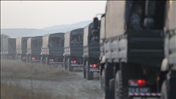 Düşen askeri uçağın enkazı tırlarla yurda getirildi 