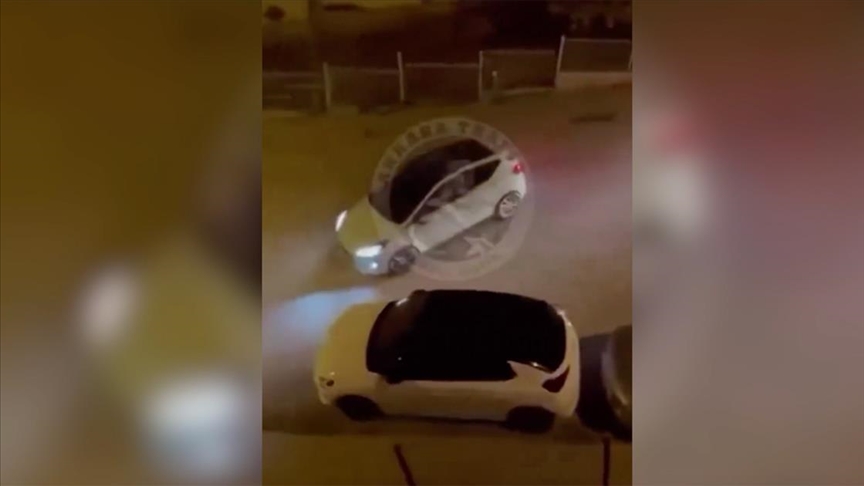 Ankara\'da drift atarak trafik güvenliğini tehlikeye düşüren sürücü yakalandı