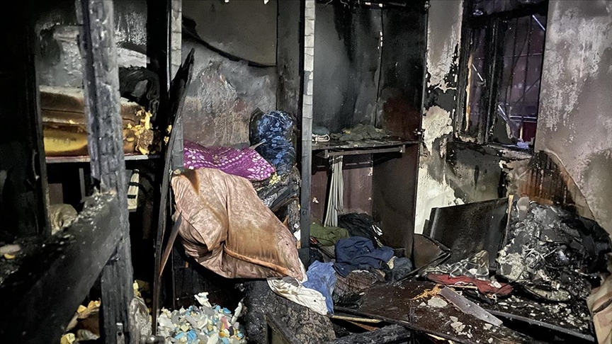 Diyarbakır\'da yangın çıkan binada 8 kişi dumandan etkilendi