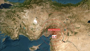 بوومەلەرزەیەک بە گوڕی ٤،٤ پلە بە پێوەری ڕیختەر عوسمانیەی هەژاند