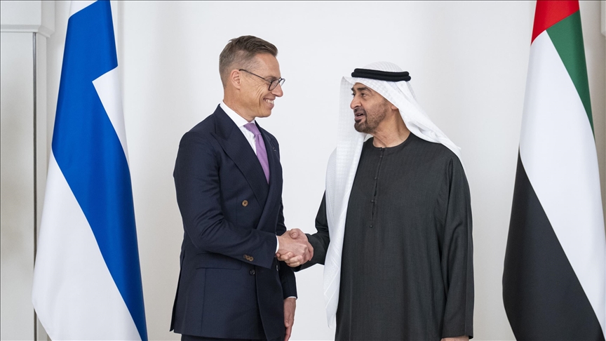 رئيسا الإمارات وفنلندا يبحثان توسيع التعاون الاقتصادي