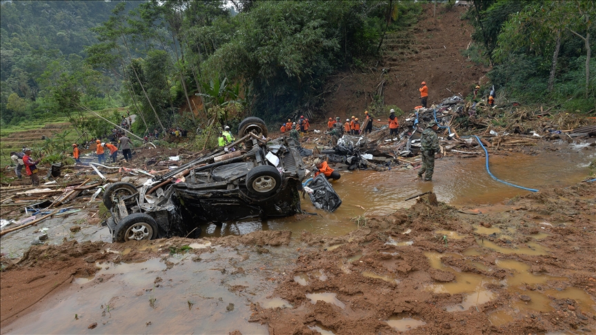 Death toll from Indonesia landslides climbs to 31 as search for 20 missing continues