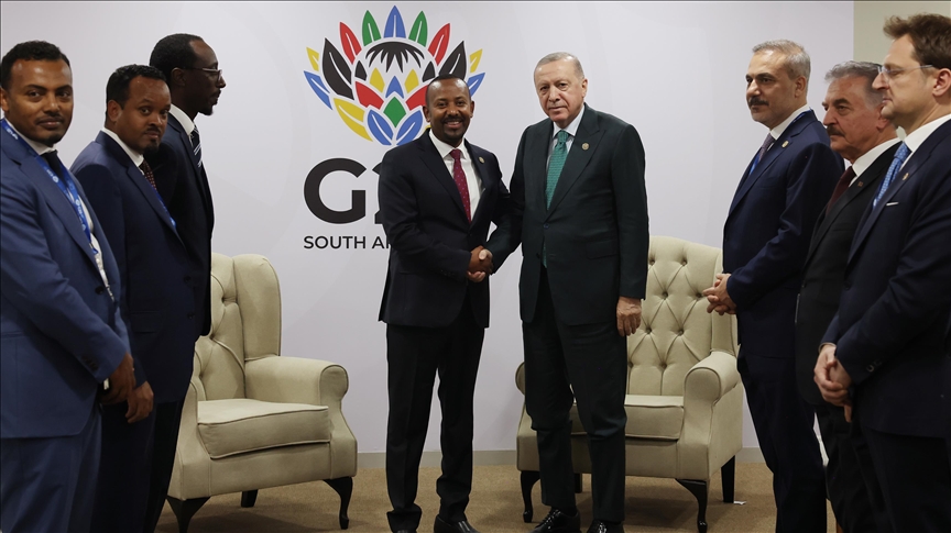 Президент Эрдоган провел встречу с премьер-министром Эфиопии Абием Ахмедом Али