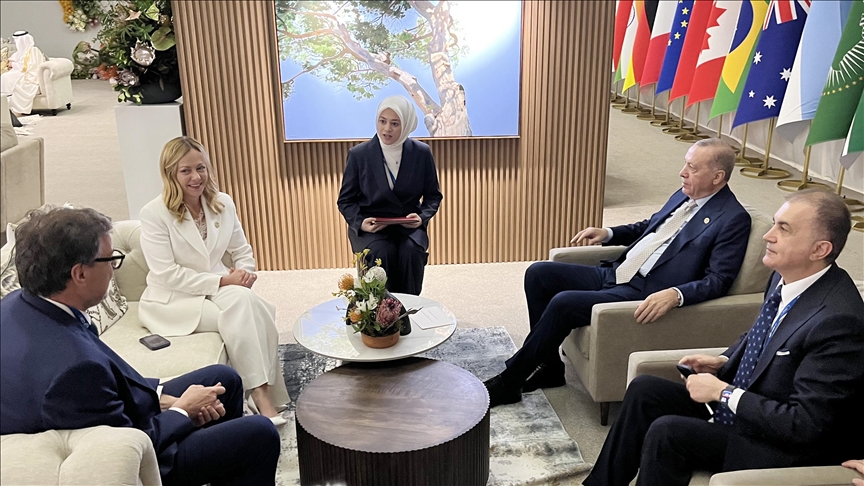 Le président Recep Tayyip Erdogan a reçu la Première ministre italienne Giorgia Meloni