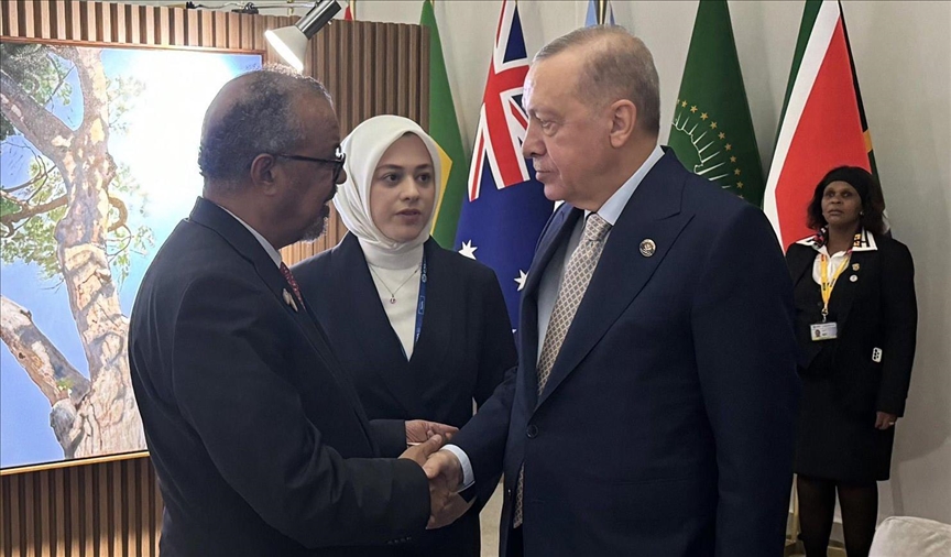 Президент Эрдоган встретился с гендиректором ВОЗ на полях G20