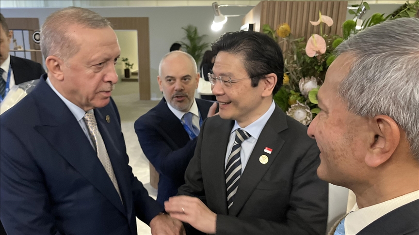 Turkish President Erdogan meets Singapore’s Wong on sidelines of G20 summit