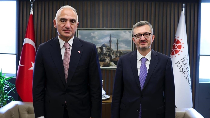 Kültür ve Turizm Bakanı Ersoy\'dan Cumhurbaşkanlığı İletişim Başkanı Duran\'a ziyaret