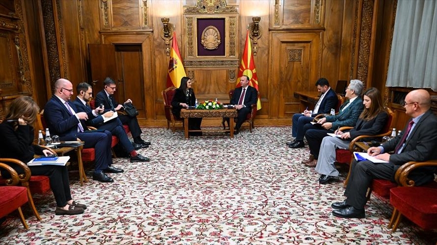 Kryeparlamentari i Maqedonisë së Veriut, Gashi takohet me delegacionin e Senatit të Mbretërisë së Spanjës