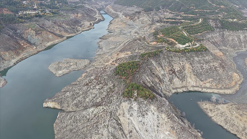 Hatay\'ın içme suyu kaynaklarından Karaçay Barajı\'nda doluluk oranı yüzde 6,1\'e düştü