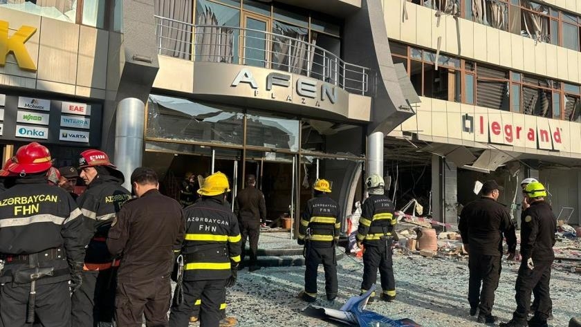 При взрыве в бизнес-центре в Баку есть пострадавшие