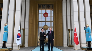 Türkiye's President Erdogan welcomes South Korean counterpart