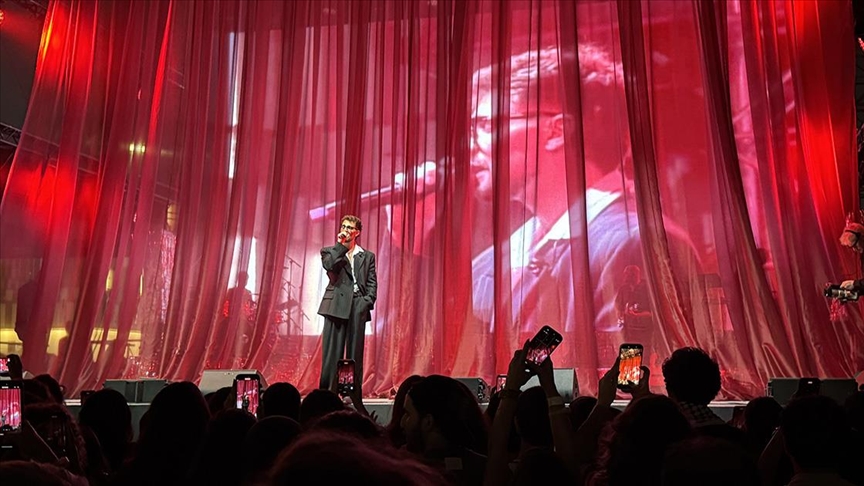 Saint Levant, Doha konserinde "özgür Filistin" çağrısı yaptı