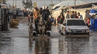 Heavy rains cause partial collapse of Israel’s separation wall in occupied West Bank