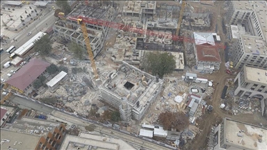 Li Meletiyê mizgefta ku di erdhejan da hilweşiyabû ji nû va tê avakirin