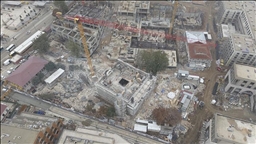 Li Meletiyê mizgefta ku di erdhejan da hilweşiyabû ji nû va tê avakirin