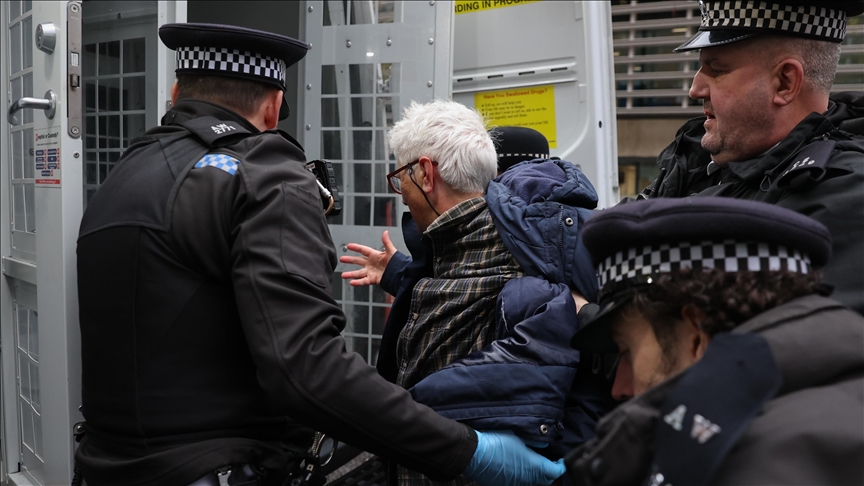 Demonstrators arrested at London protest for Palestine Action