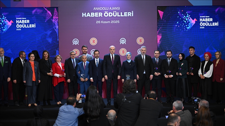 Anadolu's first news awards ceremony held at Turkish parliament