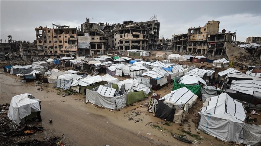 Thousands left without shelter in Gaza as rains destroy tents sheltering displaced civilians