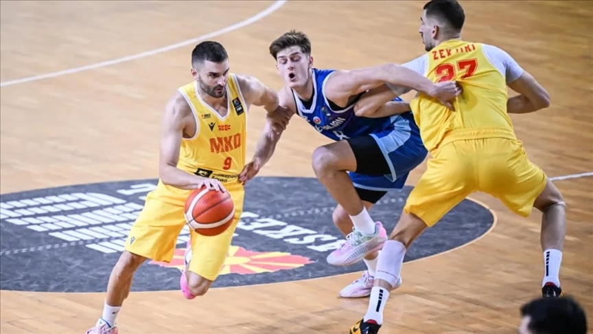 Basketbollistët e Maqedonisë së Veriut realizojnë fitore të thellë ndaj Azerbajxhanit