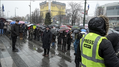 Protestë e punonjësve të televizionit shtetëror të Bosnjë e Hercegovinës