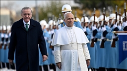President Erdogan calls pope’s visit to Türkiye ‘very important step that strengthens common ground’