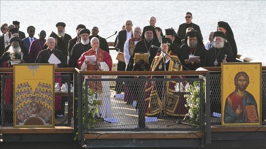 Serokdewletê Vatîkanê Papa Leoyê 14emîn beşdarî ayîna li Îznikê hat lidarxistin bû