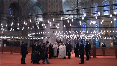 بازدید رئیس دولت واتیکان از مسجد سلطان احمد