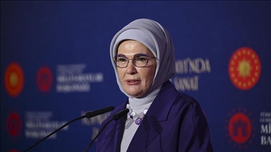 أمينة أردوغان: الوقوف بجانب الشعب الفلسطيني واجب تمليه الإنسانية