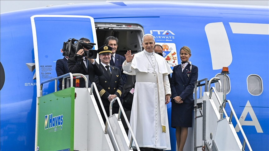 Vatikan Devlet Başkanı Papa 14. Leo, Türkiye'deki programını tamamlamasının ardından ülkeden ayrıldı
