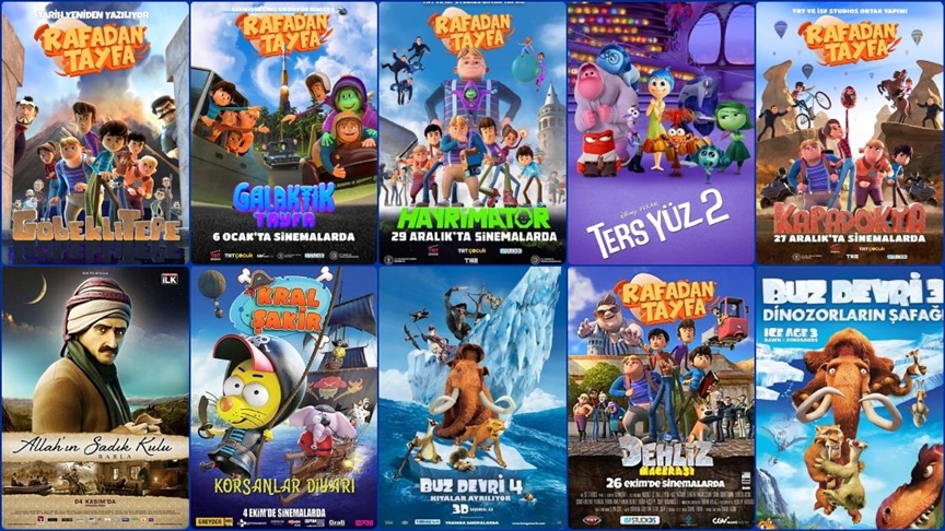 Türkiye'de en çok izlenen 10 animasyon filmden 7'si yerli yapım