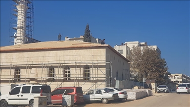 Depremlerde zarar gören 160 yıllık Dervişiye Camisi yeniden yükseliyor