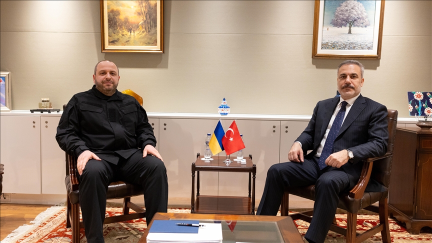 Глава МИД Турции встретился с секретарем Совета национальной безопасности Украины