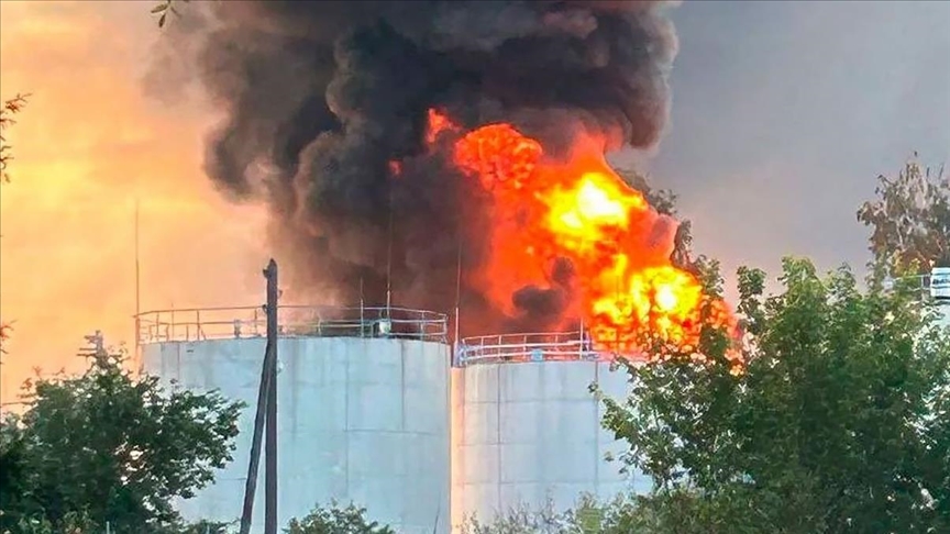 В Тамбовской области РФ сообщили о пожаре на нефтебазе после атаки дронов