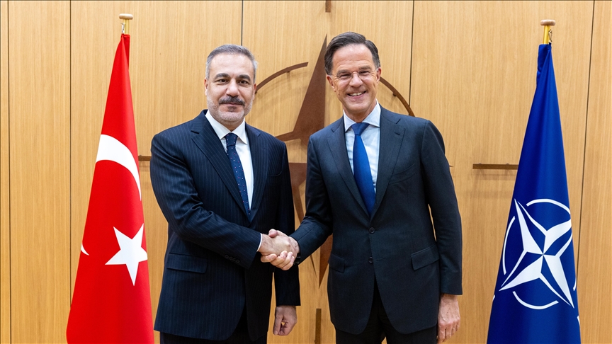 Turkish Foreign Minister Fidan meets NATO Secretary General Rutte in Brussels