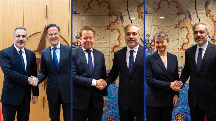 Dışişleri Bakanı Fidan, NATO Dışişleri Bakanları Toplantısı'nda temaslarda bulundu