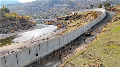Hakkari'de Irak sınırına 2 bin 152 metre güvenlik duvarı inşa edildi