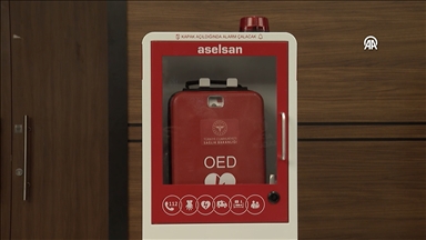 Başkentte ani kalp durmalarına karşı 25 noktaya yerli şok cihazı yerleştirildi