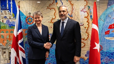 فيدان يبحث مستجدات غزة مع نظيرته البريطانية في بروكسل