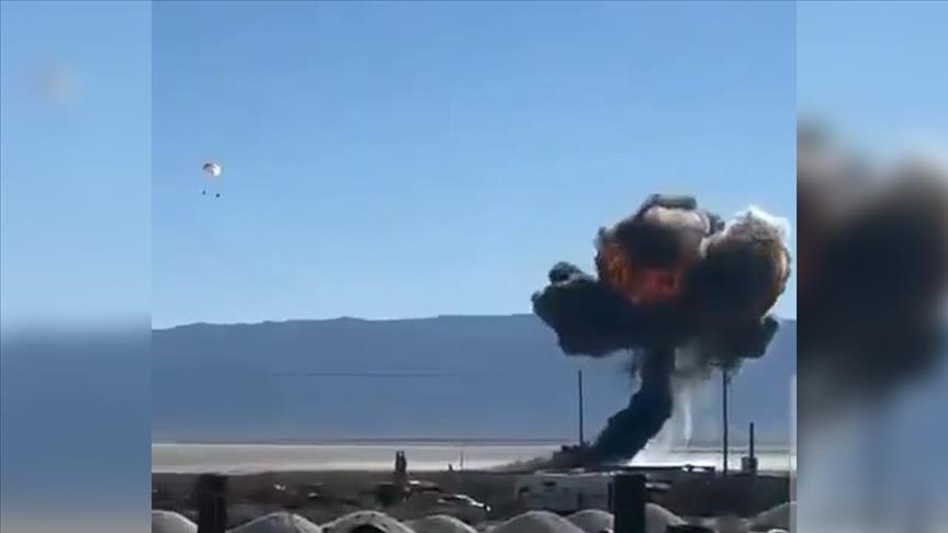 فڕۆکەیەکی نمایشکاری هێزی ئاسمانیی ئەمریکا کەوتەخوارەوە