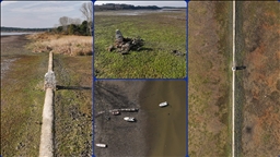 Terkos Gölü'ndeki su seviyesinin düşmesiyle tarihi yapıların kalıntıları ortaya çıktı