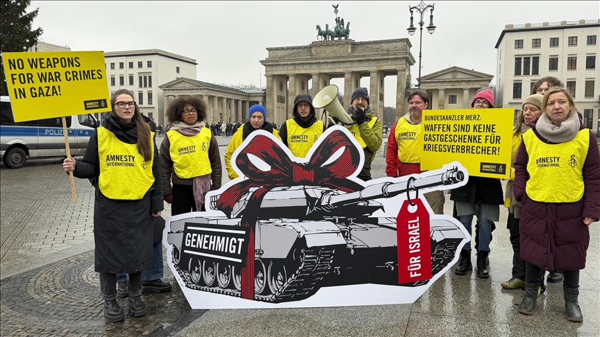 Amnesty International proteston në Berlin kundër vizitës së planifikuar të kancelarit Merz në Izrael
