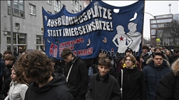 Thousands of students protest Germany's new military service law