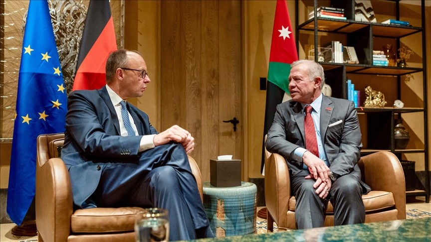 ملك الأردن والمستشار الألماني يبحثان الشراكة والتطورات الإقليمية