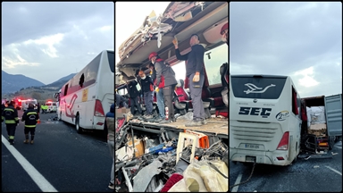 Osmaniye'de yolcu otobüsünün tıra çarptığı kazada 7 kişi hayatını kaybetti, 11 kişi yaralandı