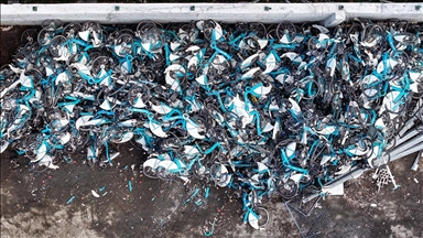 İSBİKE'nin bisikletleri kırılarak hurda haline getirildi