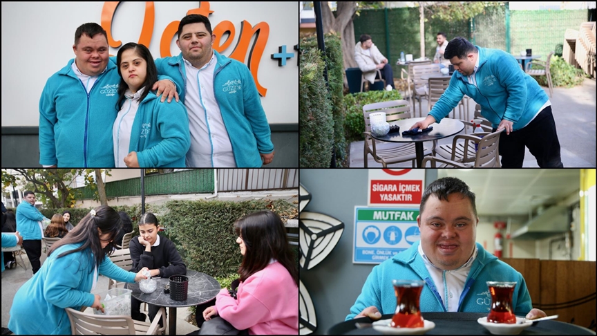 Down sendromlu bireyler belediyenin tesisinde sosyal yaşama katıldı