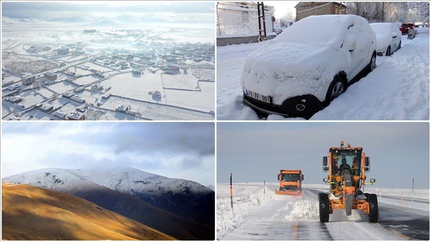 Kars'ta şehir merkezi, Ardahan'da ise yüksek kesimler karla kaplandı