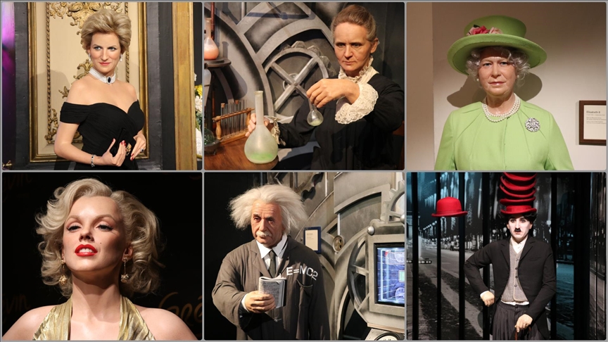 Paris'teki Grevin Müzesi, bal mumu heykelleriyle tarihe ışık tutuyor