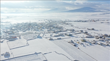 Li Qersê gundên bi berfê spîçîl bûn bi dronê hatin kişandin
